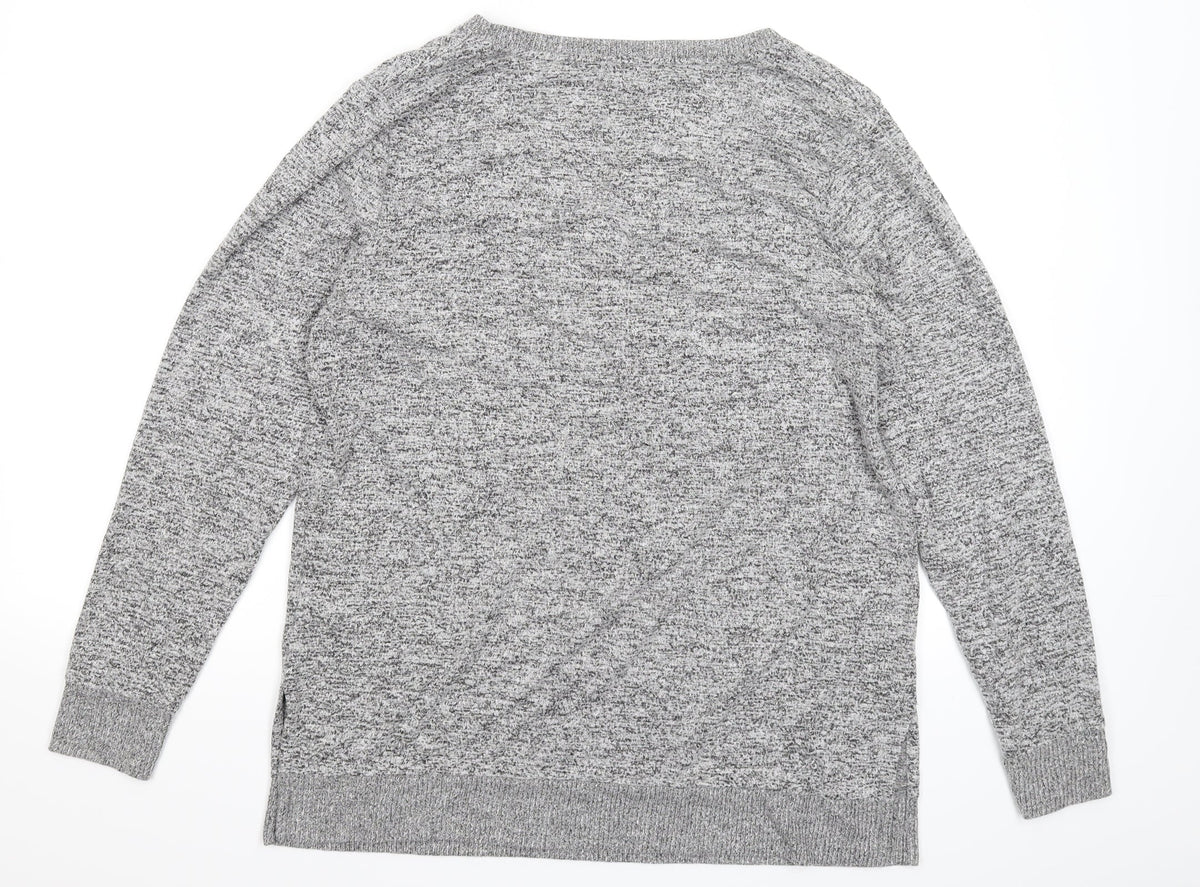 Lucky Star Mens Grey   Pullover Jumper Size L