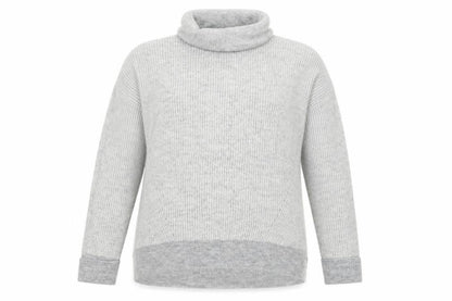Primark Womens Grey Striped Knit Pullover Jumper Size 12  - Oversized