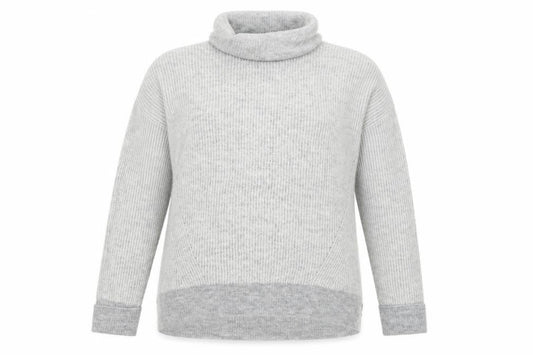 Primark Womens Grey Striped Knit Pullover Jumper Size 12  - Oversized