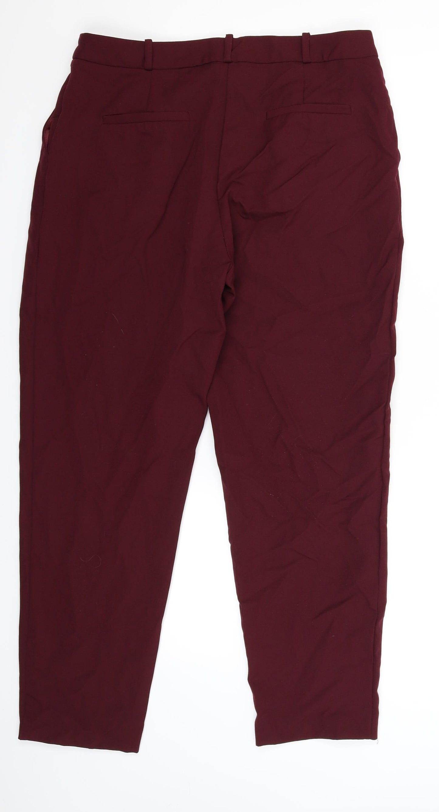 Womens UK Size 14 Oasis Slim Fit  Brown Trousers