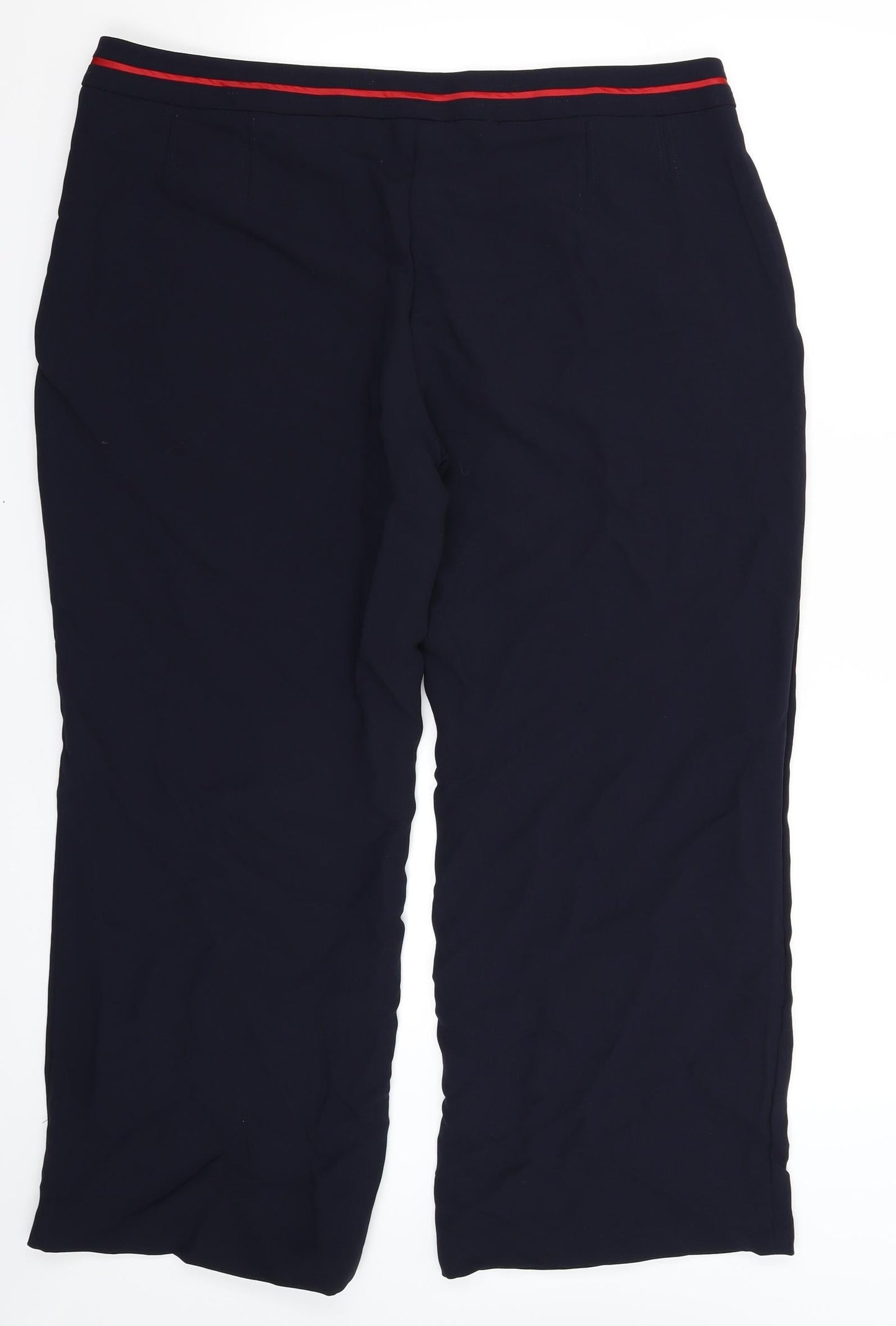 Womens UK Size 20 Preworn Regular Fit  Blue Trousers