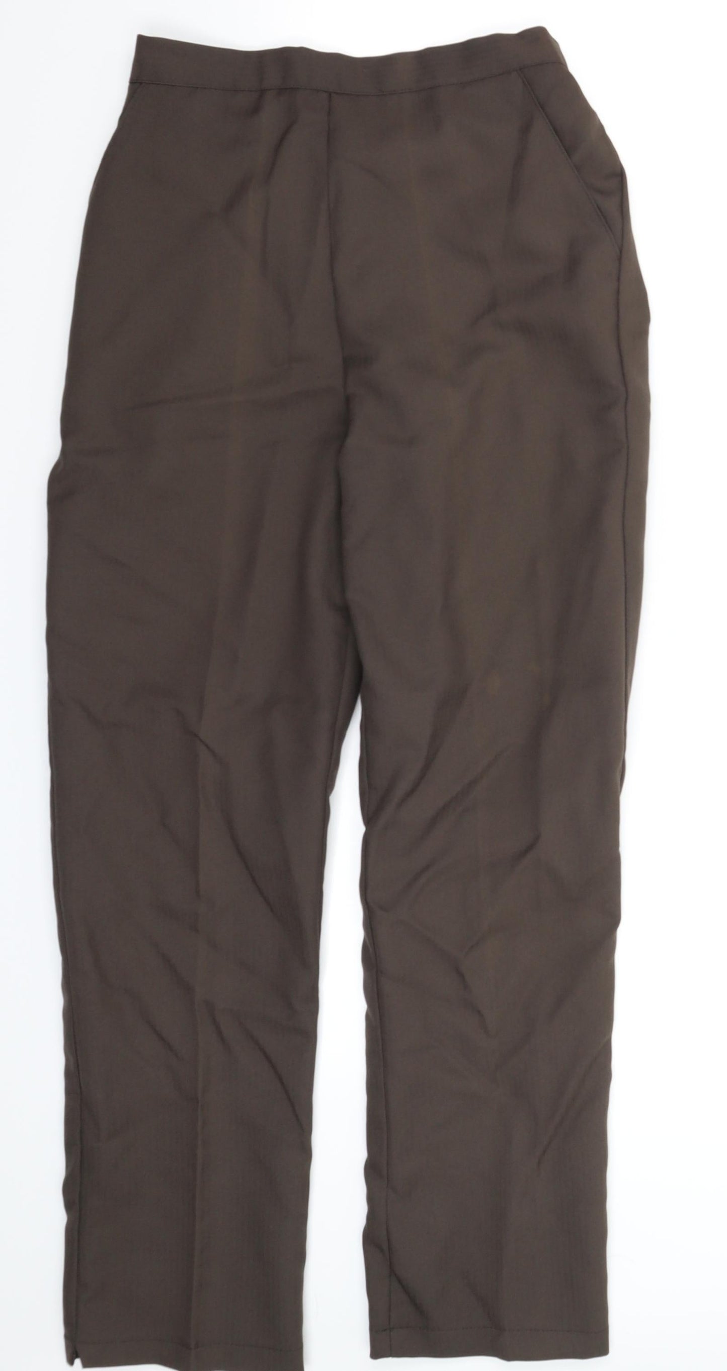 Womens UK Size 12 Preworn Regular Fit Dress Pants Grey Trousers