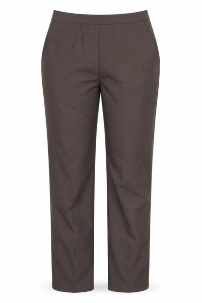 Womens UK Size 12 Preworn Regular Fit Dress Pants Grey Trousers