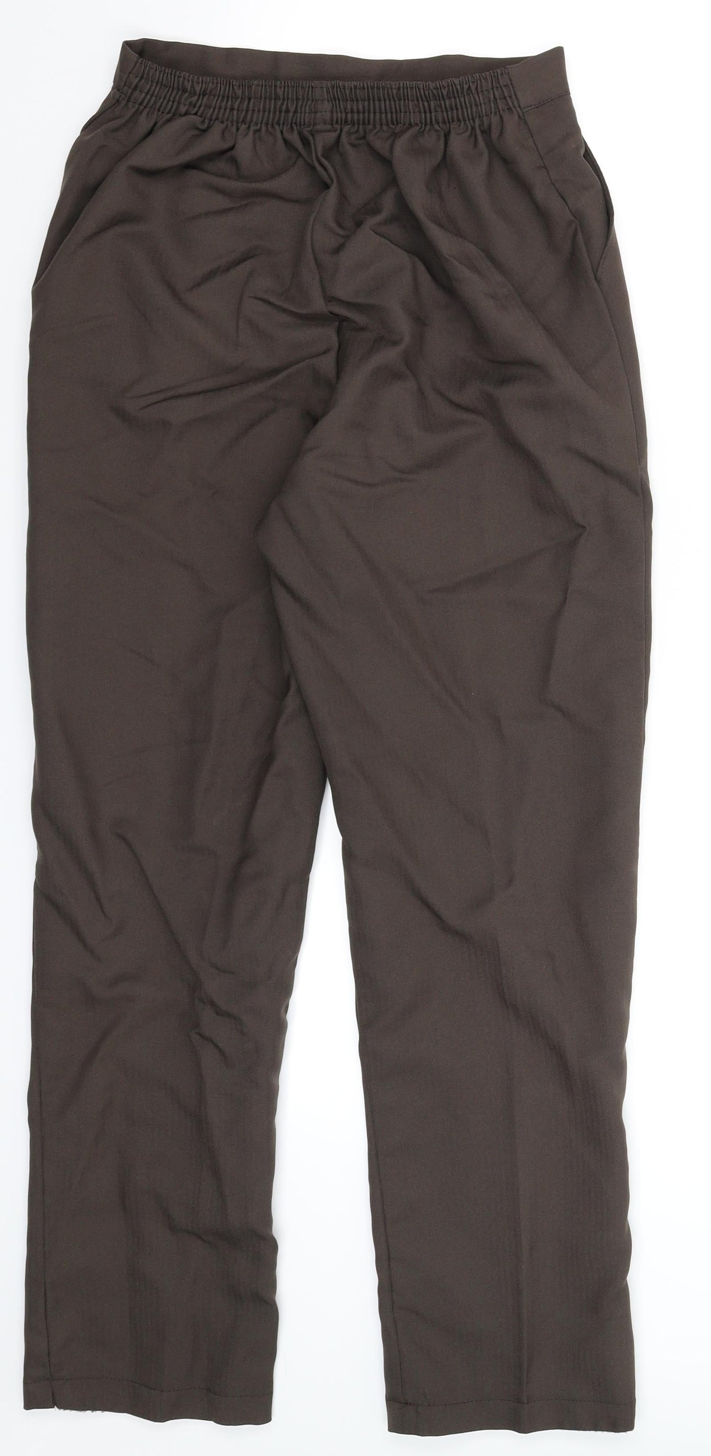 Womens UK Size 12 Preworn Regular Fit Dress Pants Grey Trousers