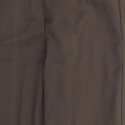 Womens UK Size 12 Preworn Regular Fit Dress Pants Grey Trousers
