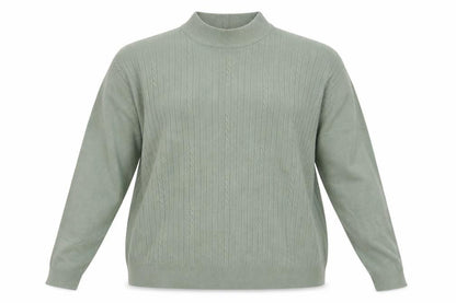 Bonmarché Womens Green Knit Pullover Jumper Size XL