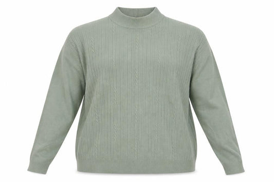 Bonmarché Womens Green  Knit Pullover Jumper Size XL