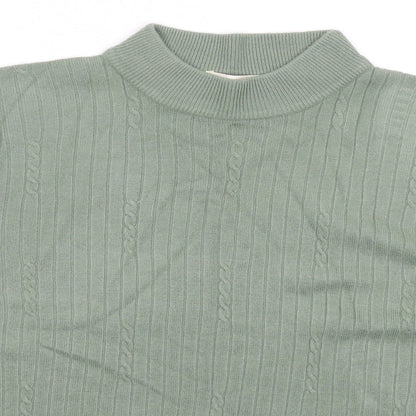 Bonmarché Womens Green Knit Pullover Jumper Size XL