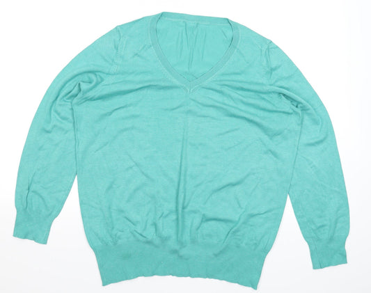 Marks and Spencer Mens Green  Knit Pullover Jumper Size M