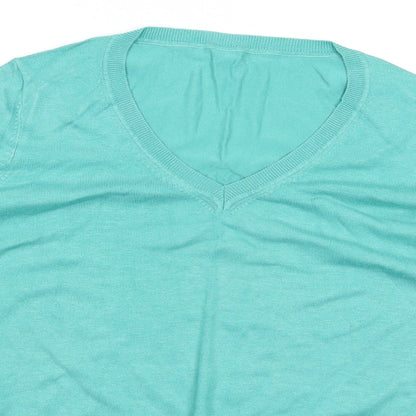 Marks and Spencer Mens Green  Knit Pullover Jumper Size M