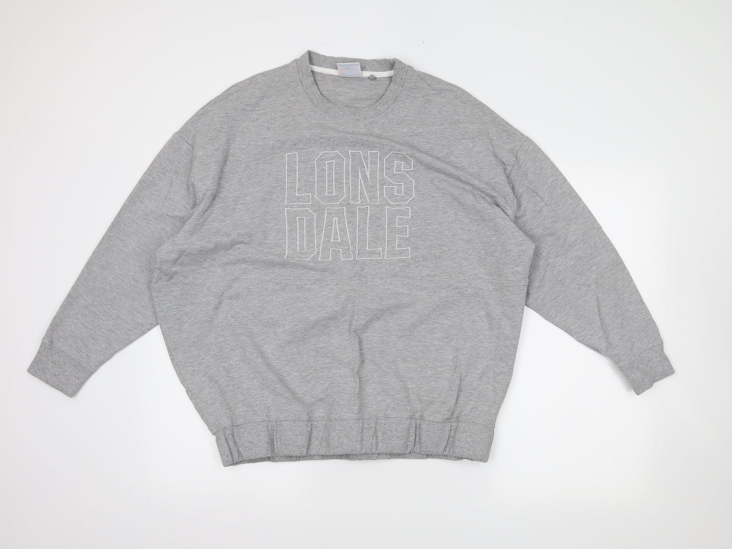 Lonsdale Womens Grey   Pullover Sweatshirt Size 16