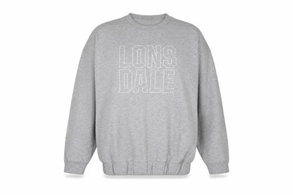 Womens UK Size 16 Lonsdale Grey Pullover Sweatshirt