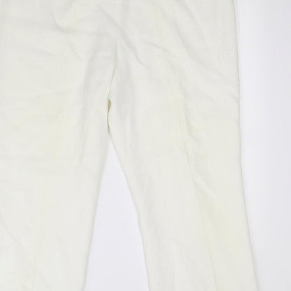 Personal Choice Womens White   Dress Pants Trousers Size 16 L30 in