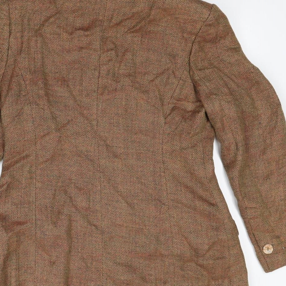 Phase Eight Womens Brown   Jacket Blazer Size 12  - Shoulder Pads