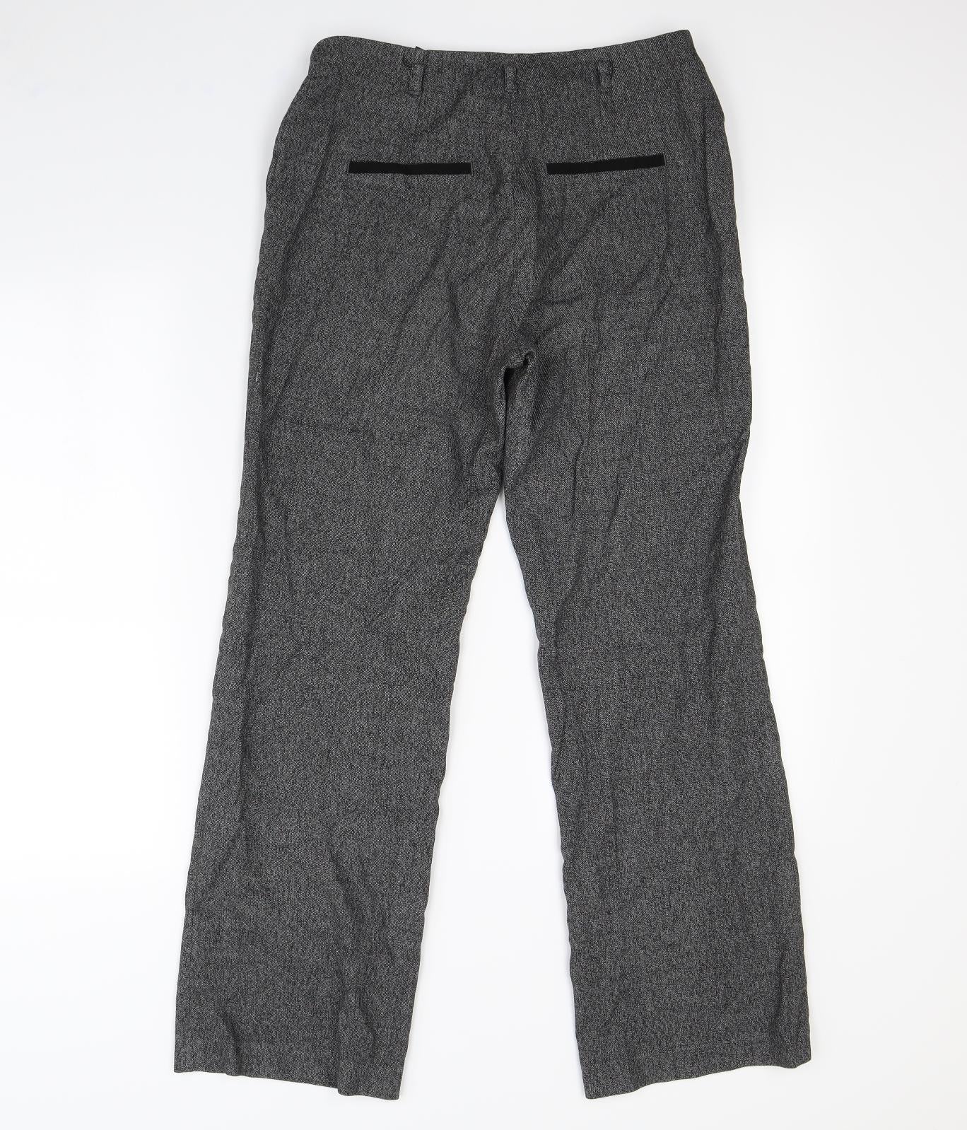 Womens UK Size 10 NEXT Regular Fit Dress Pants Grey Trousers