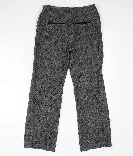 Womens UK Size 10 NEXT Regular Fit Dress Pants Grey Trousers