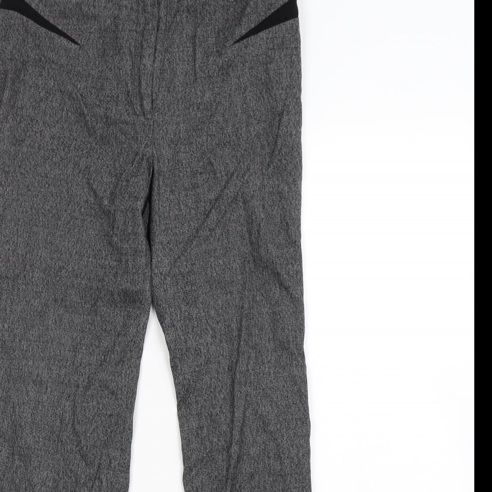 Womens UK Size 10 NEXT Regular Fit Dress Pants Grey Trousers