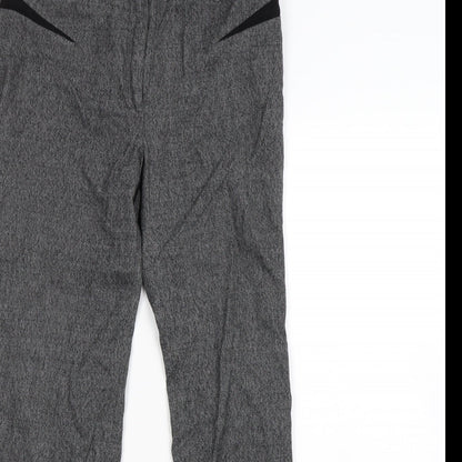 Womens UK Size 10 NEXT Regular Fit Dress Pants Grey Trousers