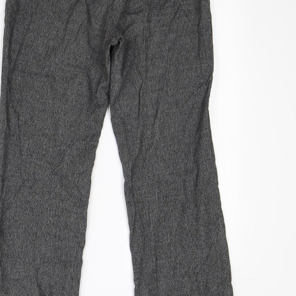 Womens UK Size 10 NEXT Regular Fit Dress Pants Grey Trousers
