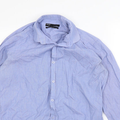 b&M Mens Blue    Dress Shirt Size 38