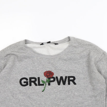 New Look Girls Grey   Pullover Jumper Size 12 Years  - Rose