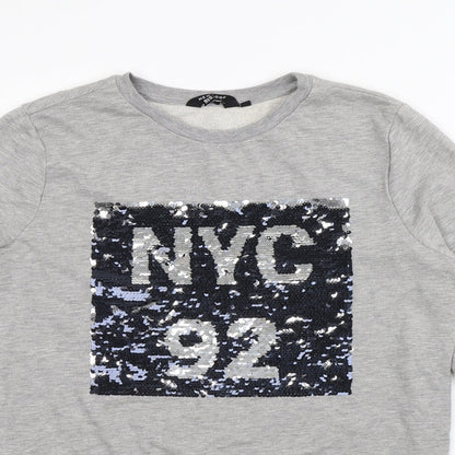 New Look Girls Grey   Pullover Jumper Size 14 Years  - NYC