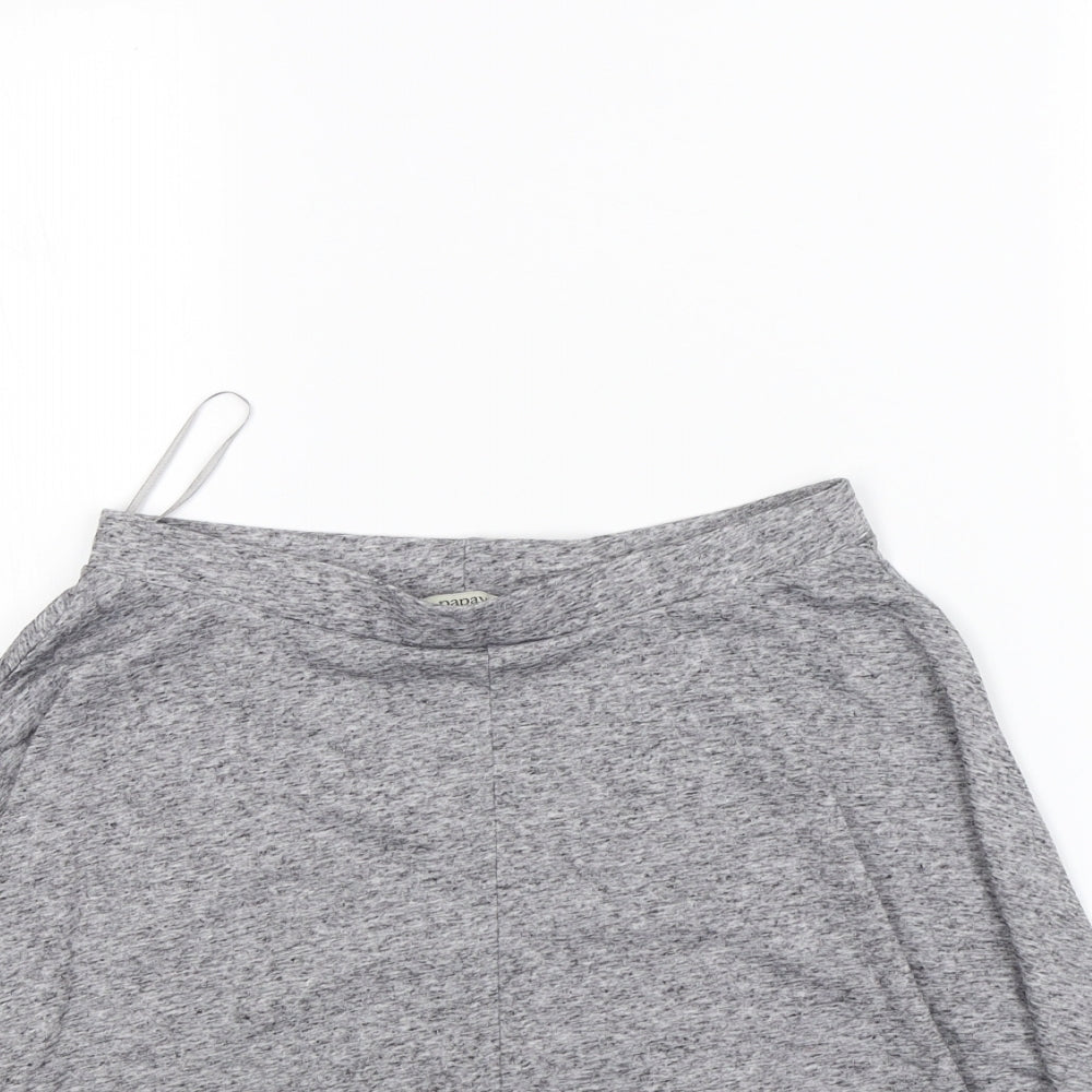 Papaya Womens Grey   Flare Skirt Size 8
