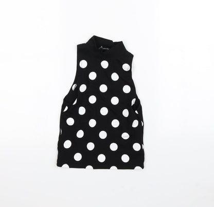 Womens UK Size 8 Republic Black Cropped Tank