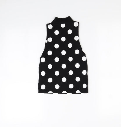 Womens UK Size 8 Republic Black Cropped Tank