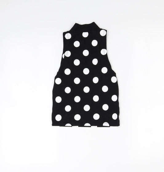 Womens UK Size 8 Republic Black Cropped Tank