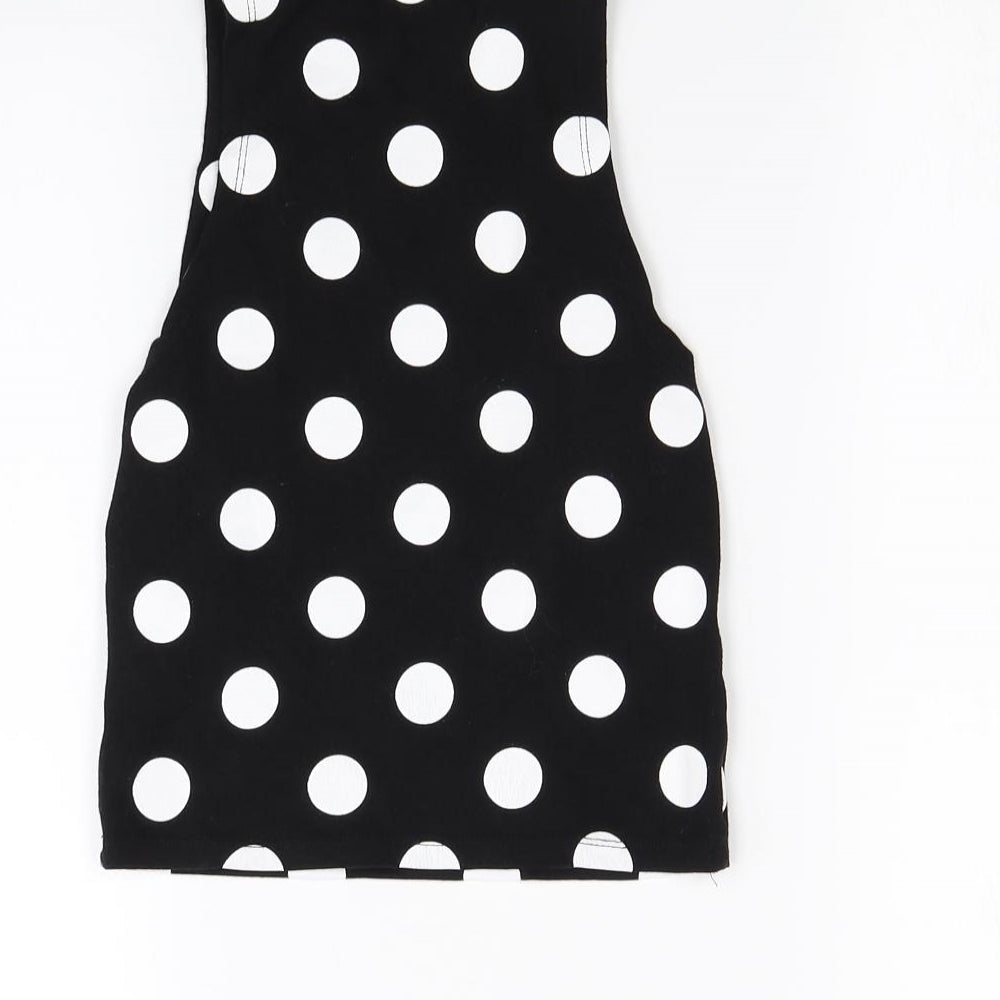 Womens UK Size 8 Republic Black Cropped Tank