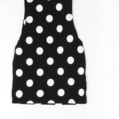 Womens UK Size 8 Republic Black Cropped Tank