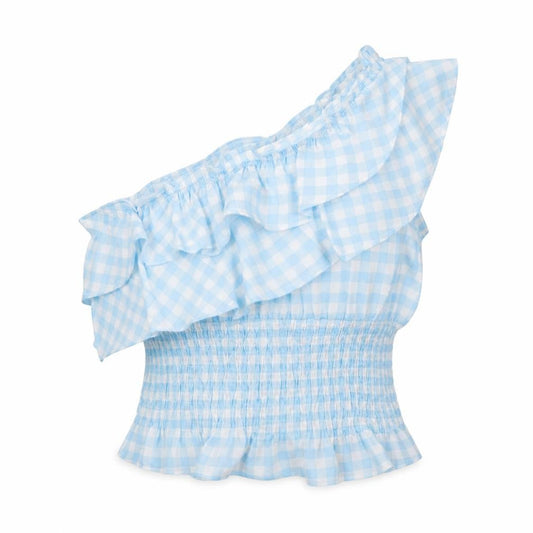 Womens UK Size 14 Boohoo Blue Basic Blouse