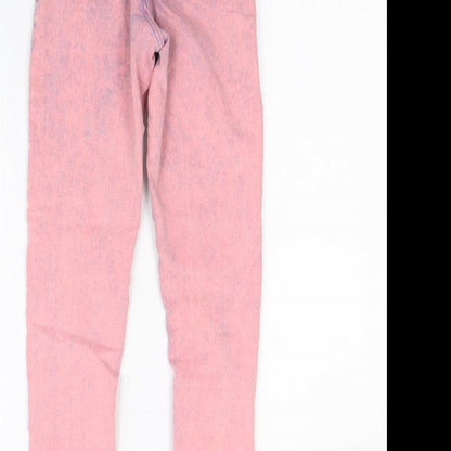 Topshop Womens Pink  Denim Straight Jeans Size 26 in L28 in