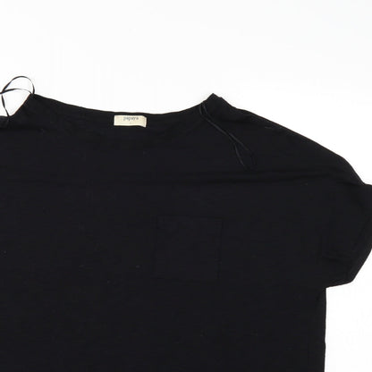 Papaya Womens Black   Basic T-Shirt Size L