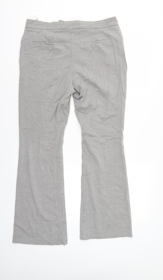M&S Womens Grey   Trousers  Size 12 L27 in