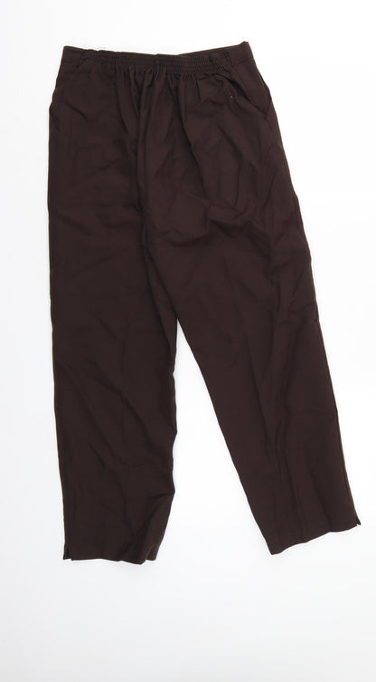 Womens UK Size 12 Preworn Regular Fit  Brown Trousers