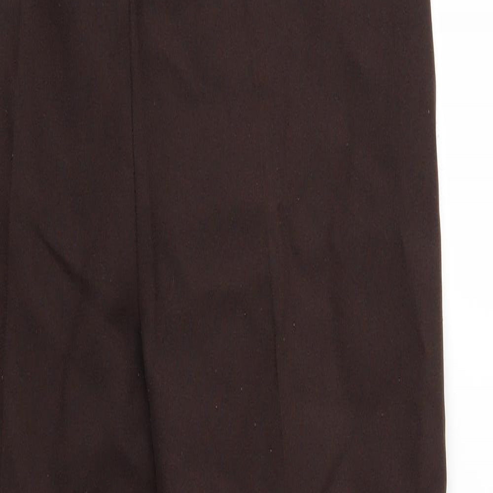Womens UK Size 12 Preworn Regular Fit  Brown Trousers