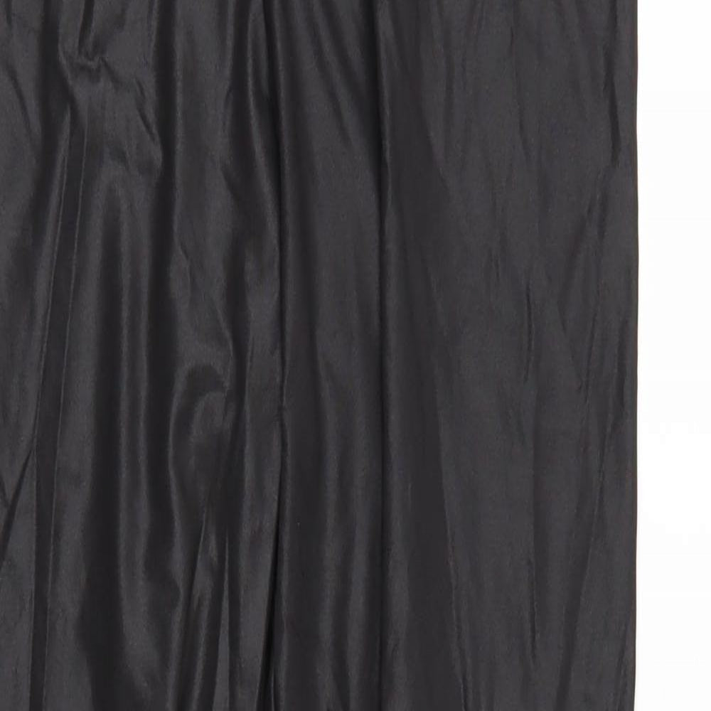 Evie  Womens Black   Cropped Leggings Size L L25 in - Elastic Waist