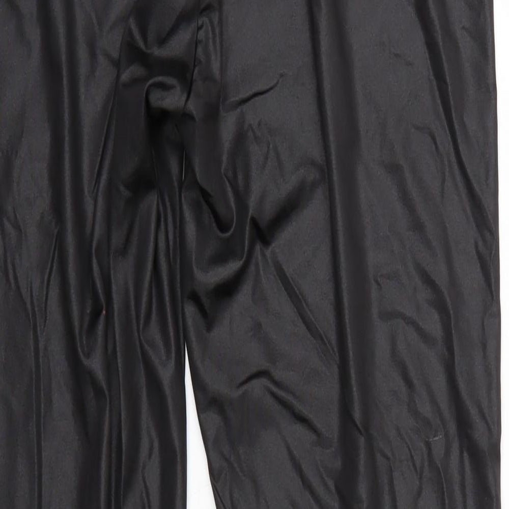 Evie  Womens Black   Cropped Leggings Size L L25 in - Elastic Waist