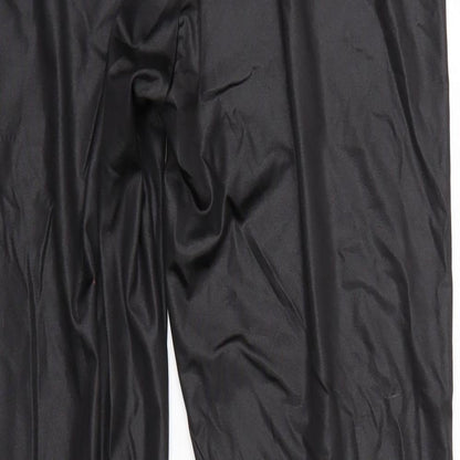 Evie  Womens Black   Cropped Leggings Size L L25 in - Elastic Waist