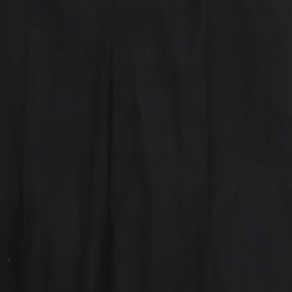 Womens UK Size 16 Preworn Regular Fit  Black Trousers