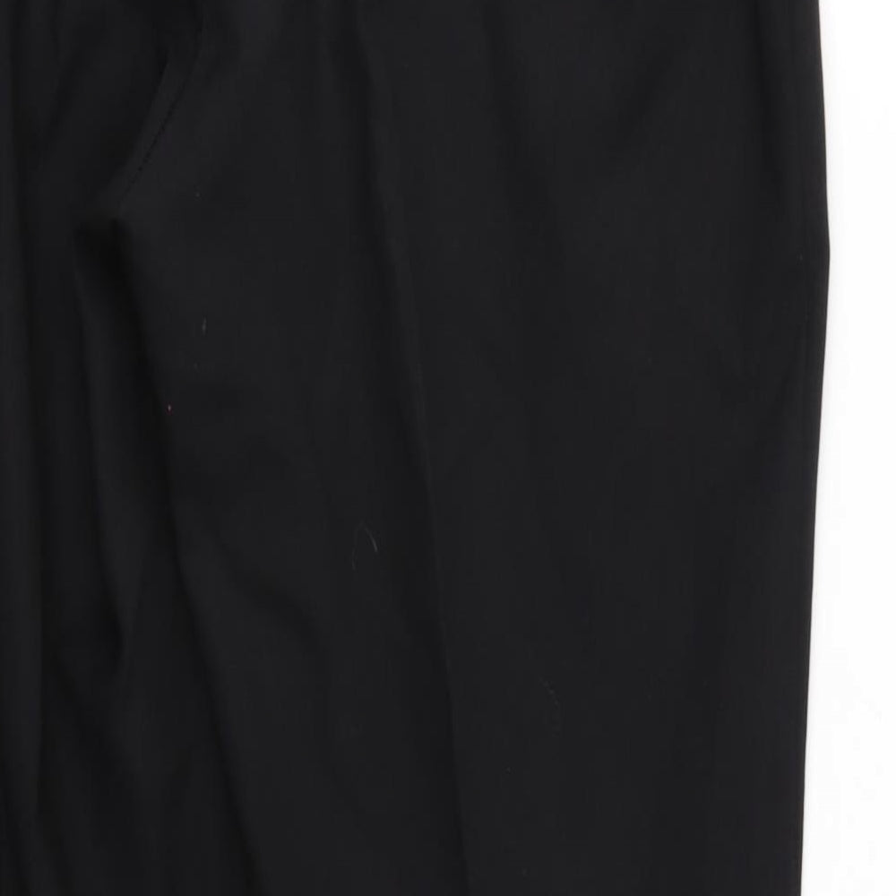 Womens UK Size 16 Preworn Regular Fit  Black Trousers