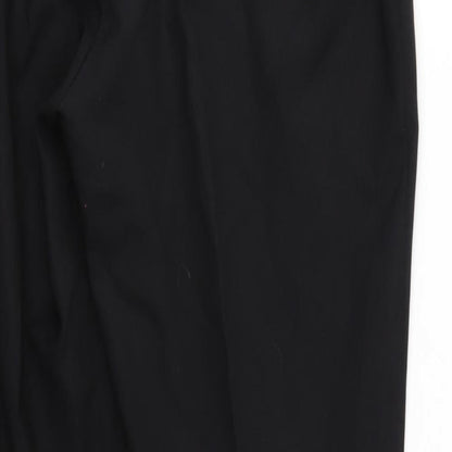 Womens UK Size 16 Preworn Regular Fit  Black Trousers