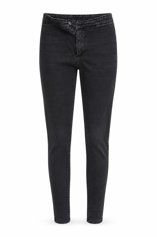Womens UK Size 10 Denim & Co. Regular Fit Tapered Black Jeans