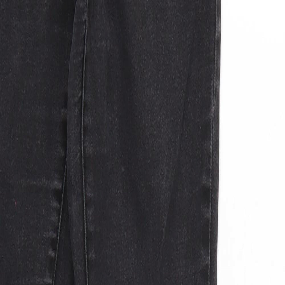 Denim & Co. Womens Black  Denim Skinny Jeans Size 10 L28 in - Elastic Waist