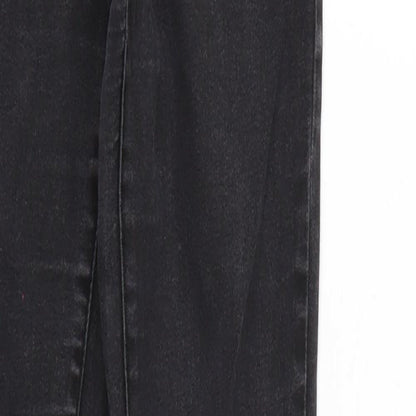 Denim & Co. Womens Black  Denim Skinny Jeans Size 10 L28 in - Elastic Waist