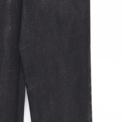 Denim & Co. Womens Black  Denim Skinny Jeans Size 10 L28 in - Elastic Waist