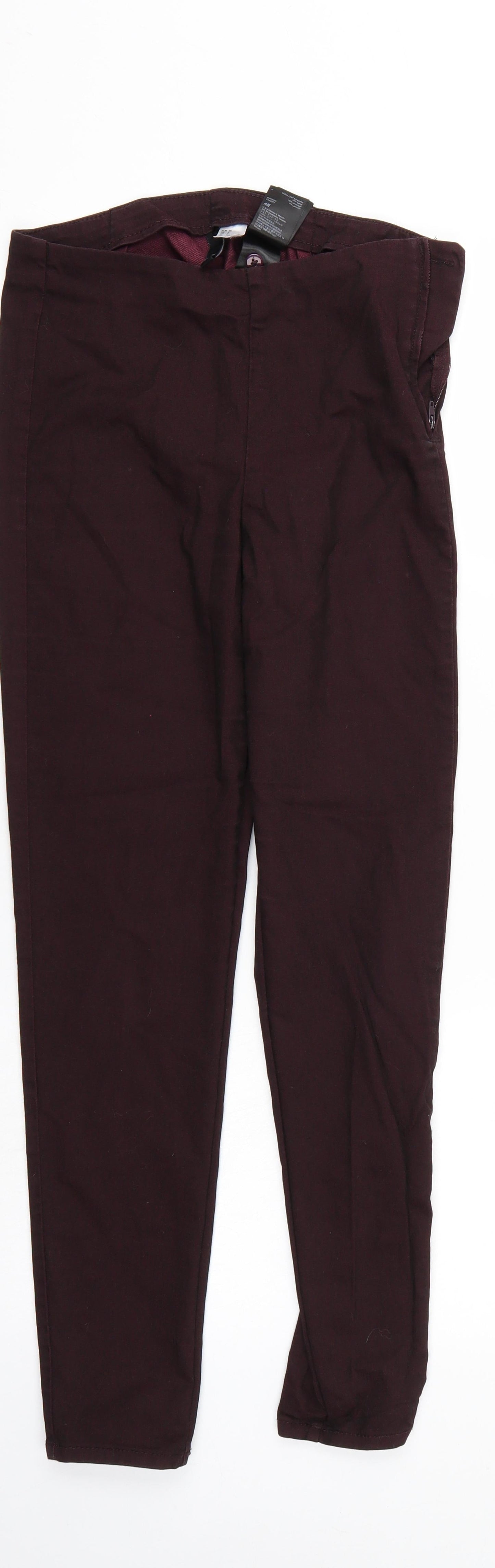 H& Womens Red  Denim Skinny Jeans Size 8 L26 in