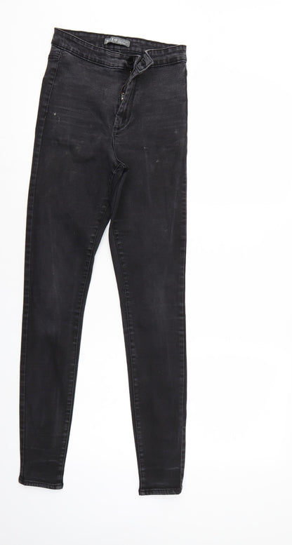 Denim & Co. Womens Black  Denim Straight Jeans Size 10 L29 in